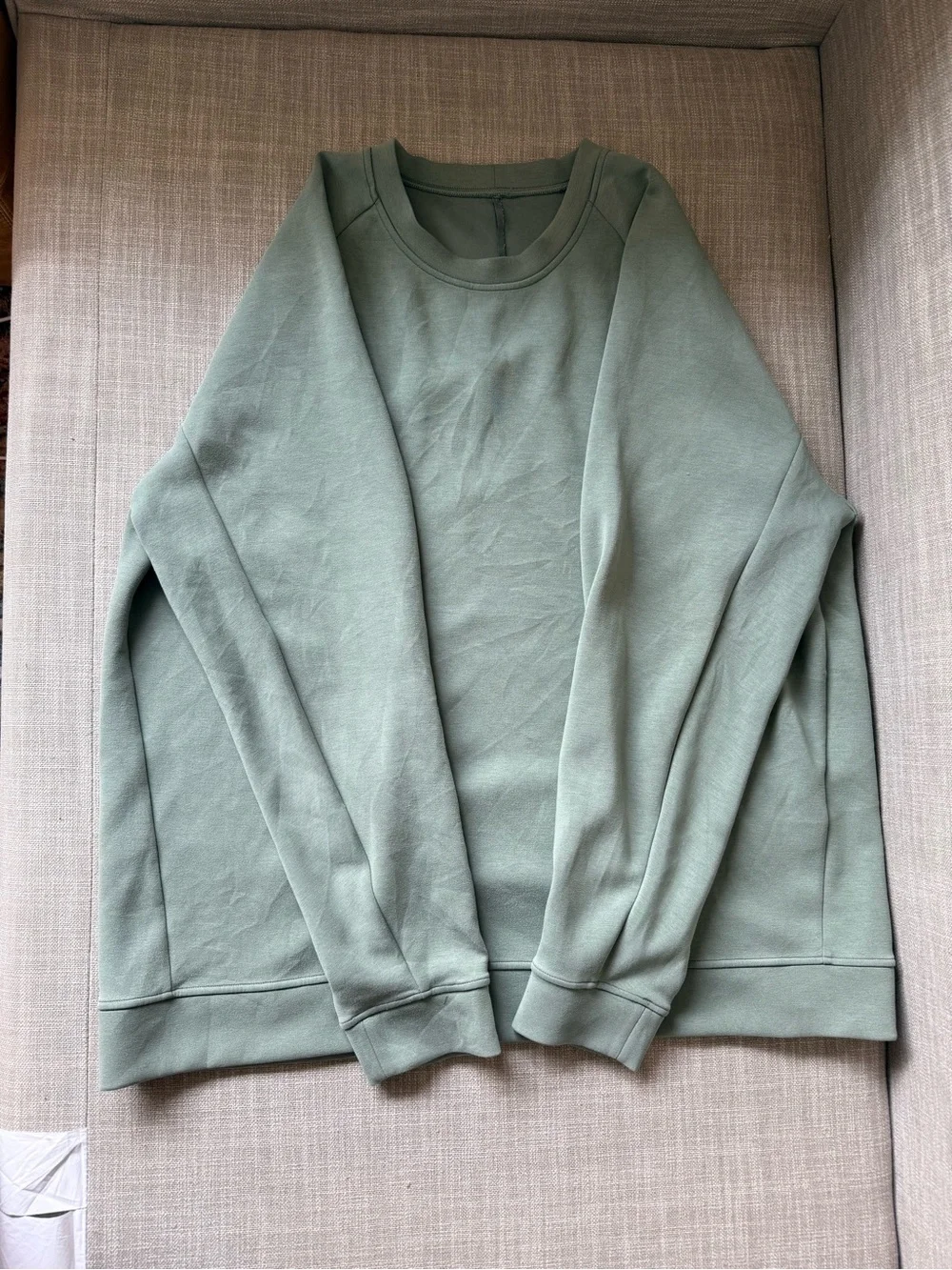 Lululemon Men's Crewneck Sweatshirt in Sage Green XL